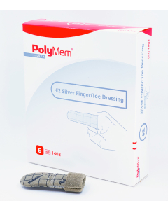 PolyMem sølv finger/tå XXL